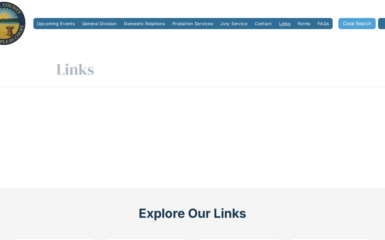 Gallia County case search Common Pleas links page
