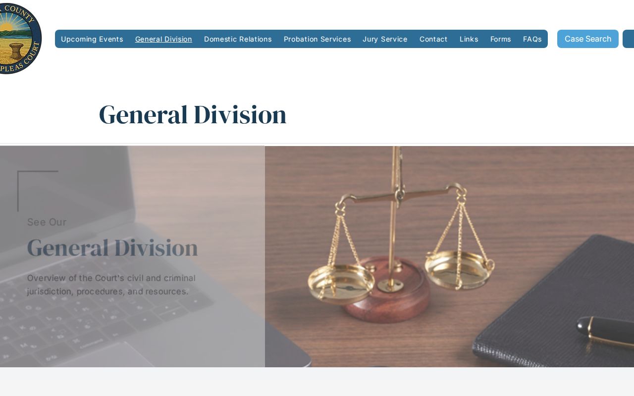 Gallia County criminal docket Court of Common Pleas General Division source page