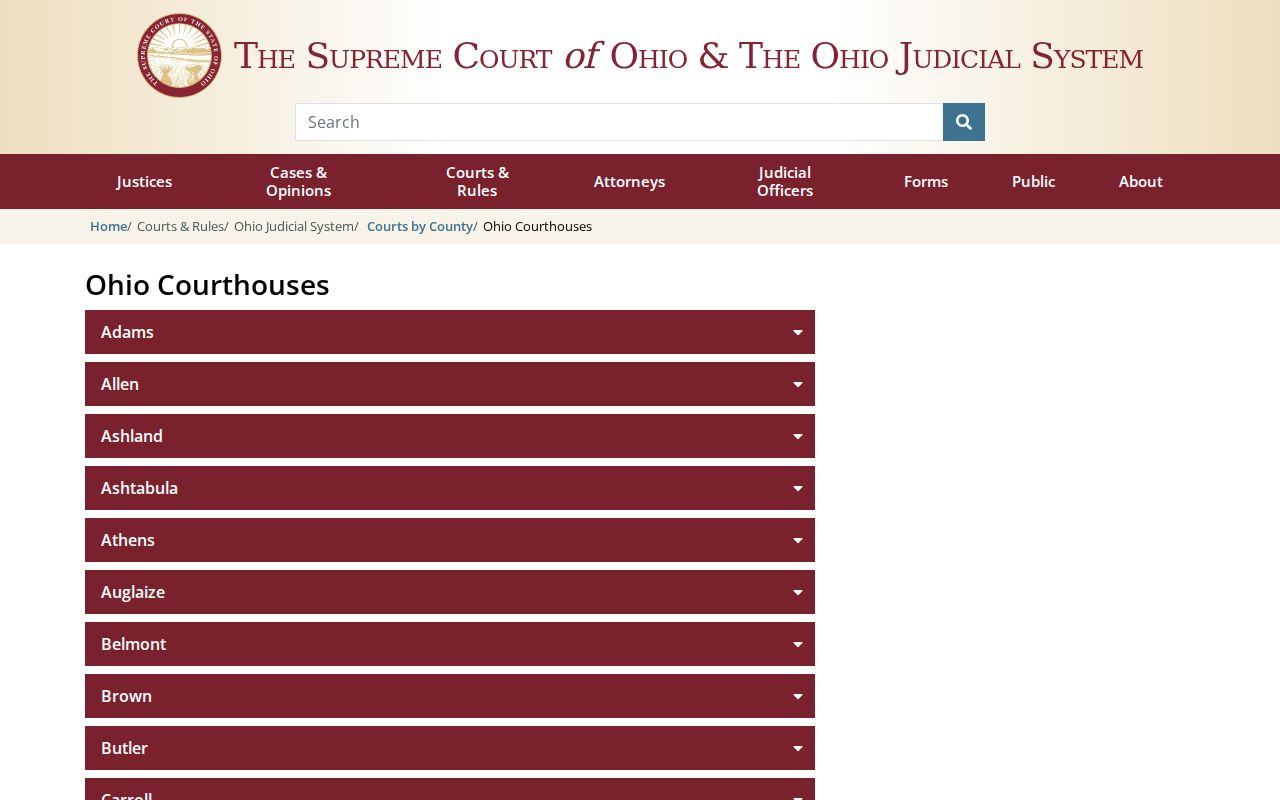 Gallia County court docket courthouse history source